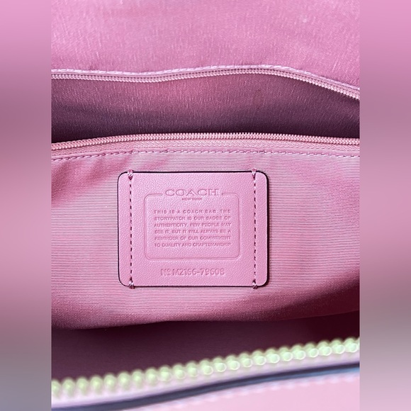 Coach Gallery Tote Shoulder Bag In Pink Taffy with Gold Accents - Picture 6 of 14